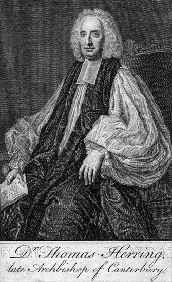 Thomas Herring (1693-1757), Archbishop of Canterbury. Artist: Unknown