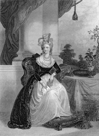 Marie Antoinette, Queen of France and Navarre, c1840-1860.Artist: WH Mote