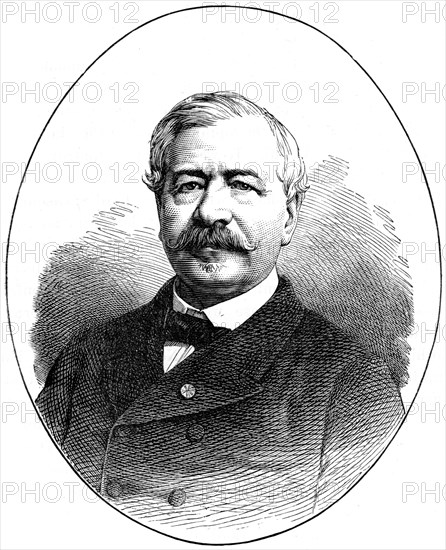 Ferdinand de Lesseps, 19th century French diplomat and entrepreneur, (1900). Artist: Unknown