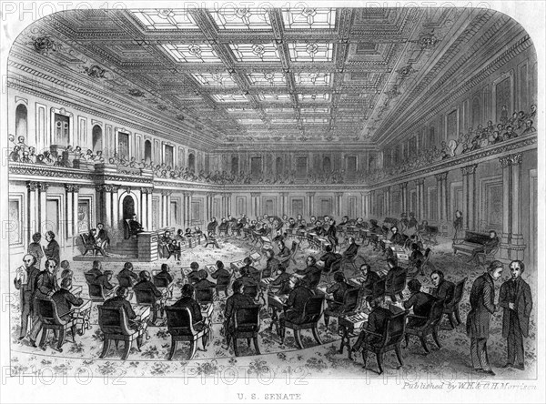 The US Senate, 19th century. Artist: Unknown