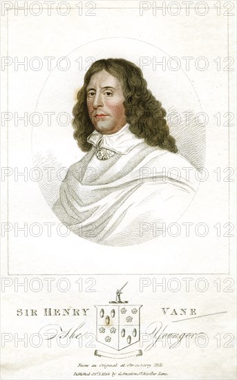 Sir Henry Vane the Younger, English statesman and author, (1814). Artist: Unknown