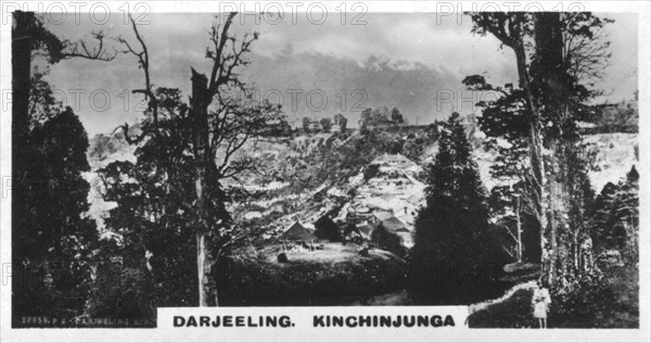 Kinchinjunga from Beechwood, Darjeeling, India, c1925. Artist: Unknown