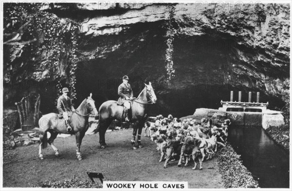 Wookey Hole caves, 1936. Artist: Unknown