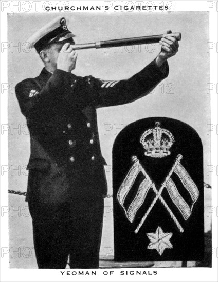 Yeoman of Signals, 1937.Artist: WA & AC Churchman