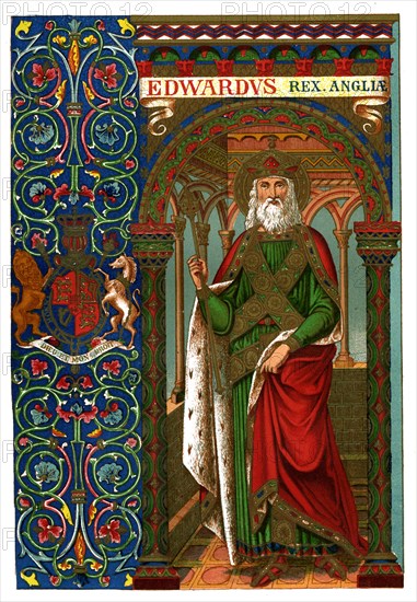 St Edward the Confessor, 1886. Artist: Unknown