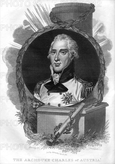 The Archduke Charles of Austria (1771-1847), 1816.Artist: T Wallis