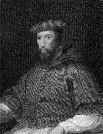 Cardinal Reginald Pole (1500-1558), Archbishop of Canterbury, 1824.Artist: W Holl