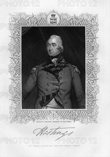 Francis Rawdon-Hastings (1754-1826), 1st Marquis of Hastings, 19th century.Artist: G Parker