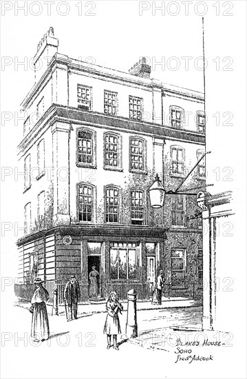 William Blake's house, Soho, London, 1912. Artist: Frederick Adcock