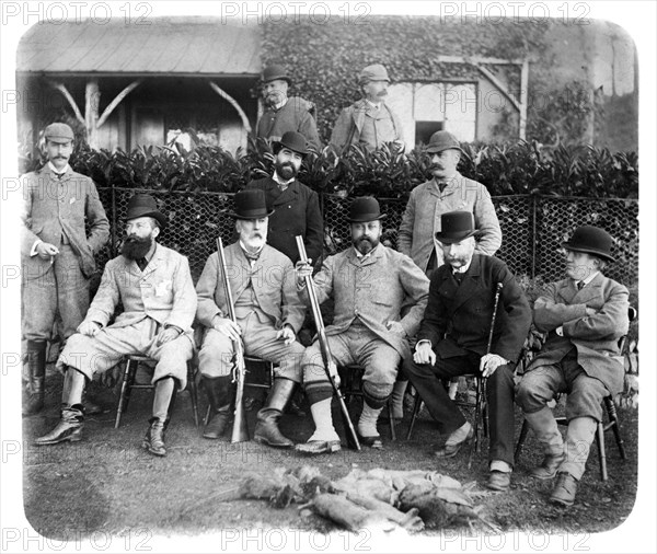 Mount Edgcumbe, Group Photo with Edward VII, c1882. Artist: Unknown