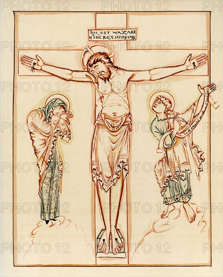 Crucifixion, 980-1000 AD. Artist: Unknown