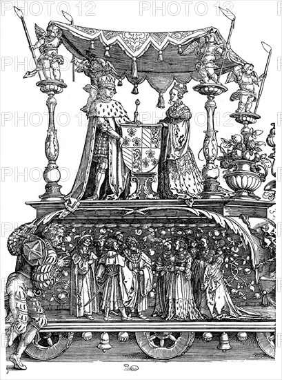 Triumphal Return of Maximilian I, 1515, (1936). Artist: Albrecht Dürer