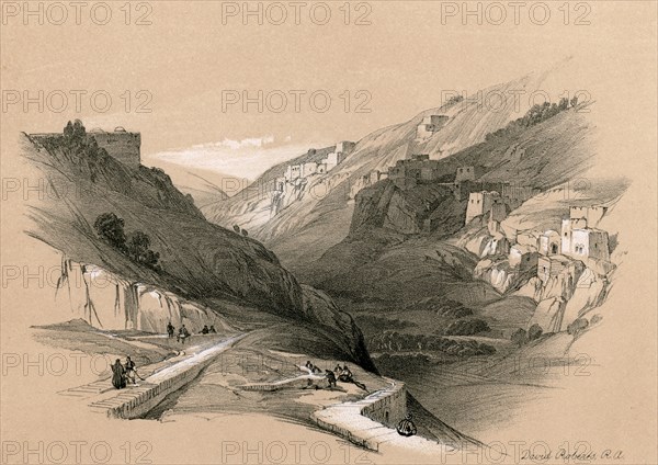 The Lower Pool of Siloam, 1855.Artist: David Roberts