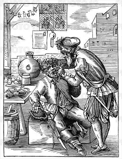 Dentist, 16th century (1849).Artist: Jost Amman