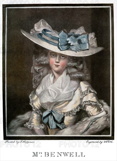 'Portrait of Mary Benwell', c1785, (1901). Artist: W Ward