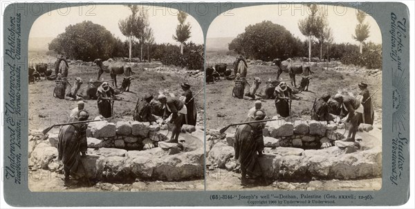 Joseph's Well, Dothan, Palestine, 1900.Artist: Underwood & Underwood