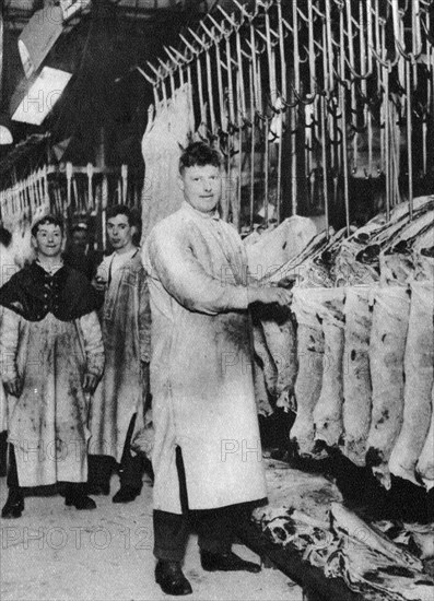 A meat porter, Smithfield Market, London, 1926-1927. Artist: Unknown