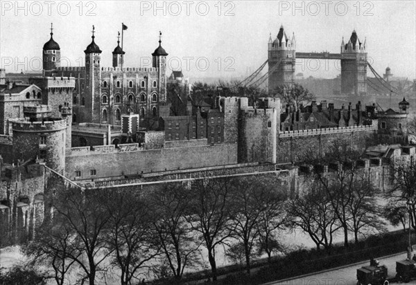 The Tower of London, 1926-1927. Artist: McLeish