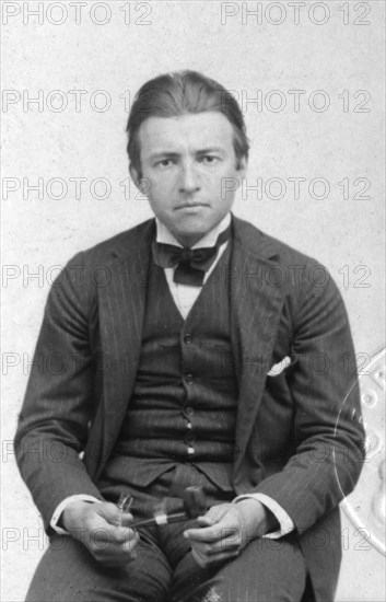 Early passport photograph of Claude Rains (1889-1967), English actor, early 20th century. Artist: Unknown