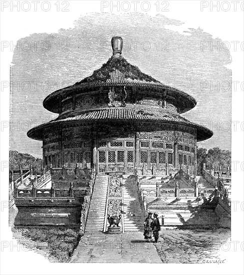 'The Temple of Heaven, Peking', c1890.Artist: Laplante