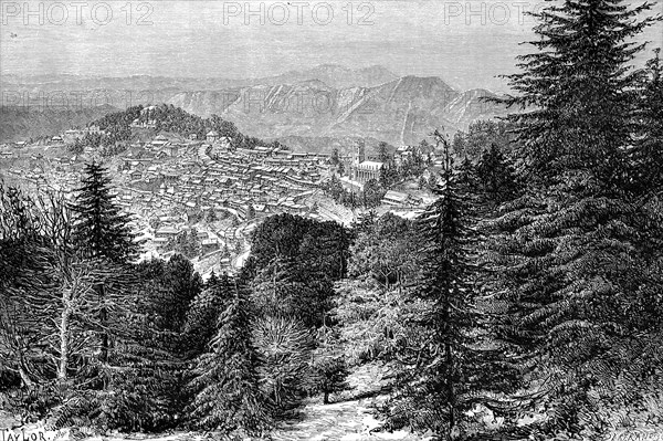 Simla, India, 1895.Artist: Bertrand