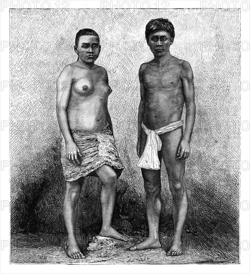 Young Talamancas Indians, Central America, c1890. Artist: Unknown