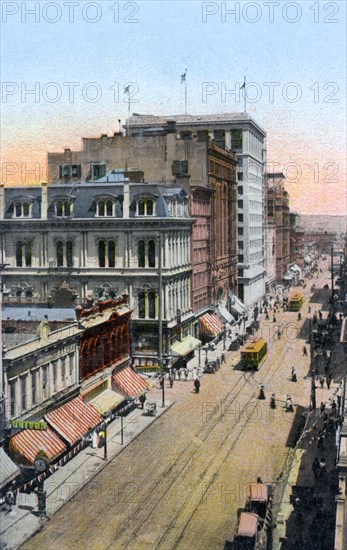 Looking north along Third Street, Portland, Oregon, USA, c1900s. Artist: Unknown