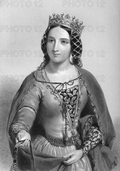 Anne of Warwick (1456-1485), queen consort of King Richard III, 1851. Artist: Unknown