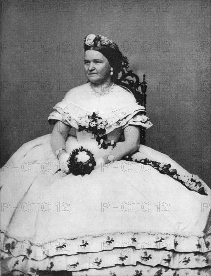 Mary Todd Lincoln, wife of President Abraham Lincoln, c1860s, (1908). Artist: Unknown