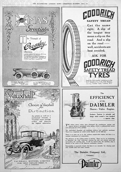 An advertising page in the Illustrated London News, Christmas, 1916. Artist: Unknown