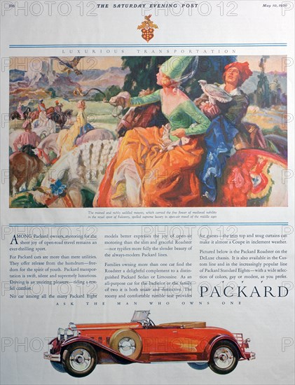 Packard car advert, 1930. Artist: Unknown