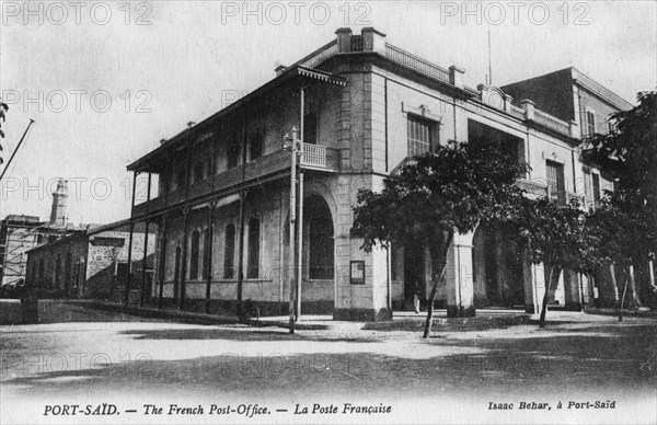 The French Post Office, Port Said, Egypt, 20th century. Artist: Isaac Behar