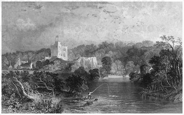 Bothal Castle, Northumberland, 19th century. Artist: J Sands