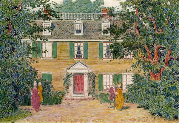 The Quincy House, New England, USA, c18th century (1921).Artist: James Preston