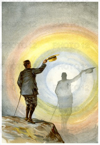 'The spectre and circular rainbow', 1898.Artist: FA Brockhaus