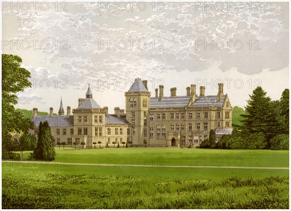 Walton Hall, Warwickshire, home of Baronet Mordaunt, c1880. Artist: Unknown