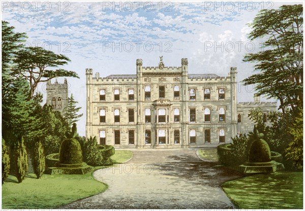 Elvaston Castle, Derbyshire, home of the Earl of Harrington, c1880. Artist: Unknown