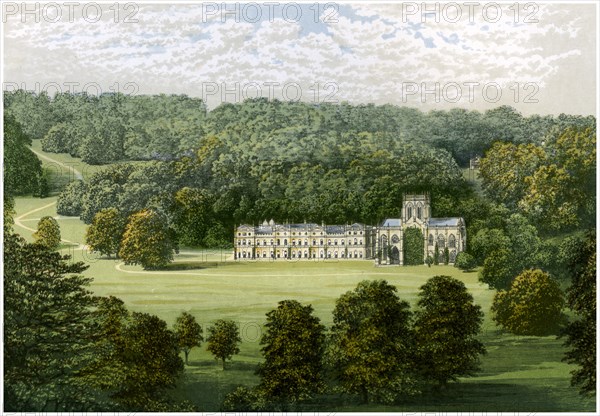 Milton Abbey, Dorset, home of Baron Hambro, c1880. Artist: Unknown