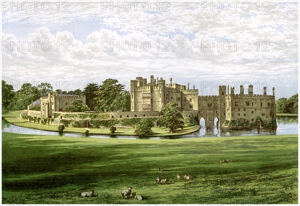 Leeds Castle, Kent, home of the Wykeham-Martin family, c1880. Artist: Unknown