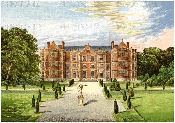 Burton Agnes Hall, Worcestershire, home of Baronet Boynton, c1880. Artist: Unknown