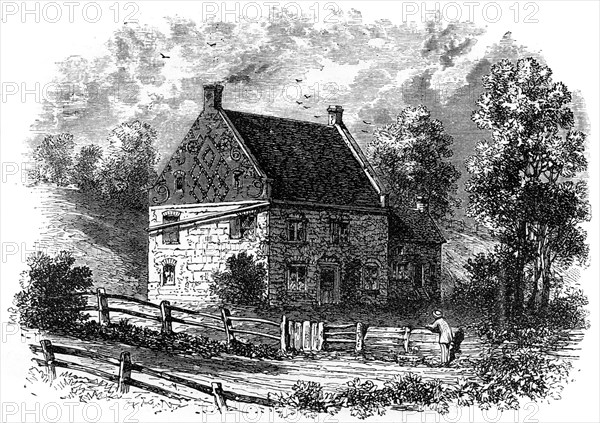 Old Dutch house, Long Island, New York, 18th century (c1880). Artist: Unknown