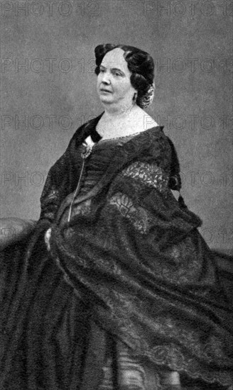 Louise Colet, French poet, 1874. Artist: Unknown
