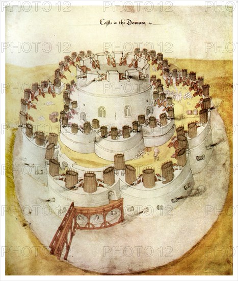 Tudor fort, Sandown, Kent, c1540 (1956). Artist: Unknown