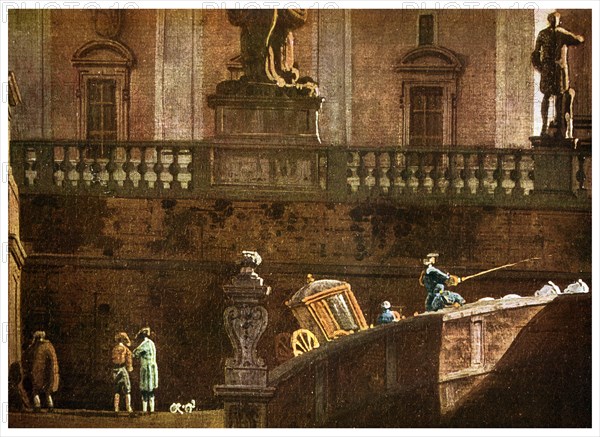 A coach in Rome, 18th century (1956). Artist: Unknown