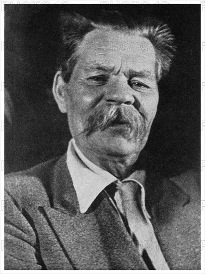 Maxim Gorky, Russian author, c1930 (1956). Artist: Unknown