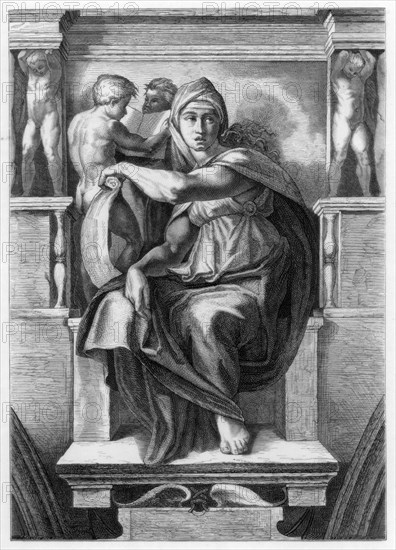 'The Delphic Sibyl', 1509 (1870). Artist: Trichon Monvoisin