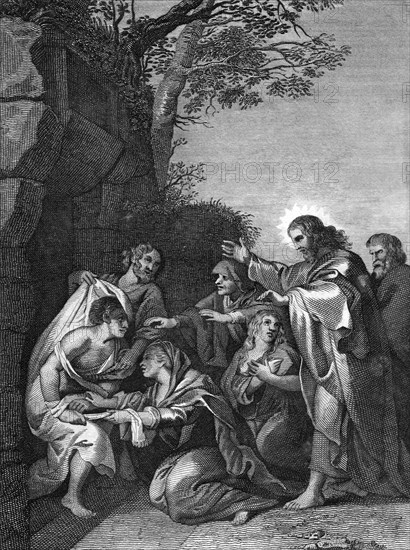 Christ raising Lazarus, 1814. Artist: Unknown