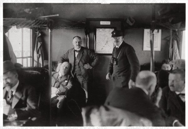 Passenger compartment of a Zeppelin, Lake Constance, Germany, c1909-1933 (1933). Artist: Unknown