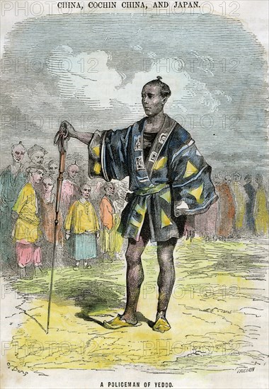 'A policeman of Yeddo' (Edo), Japan, c1880. Artist: Trichon