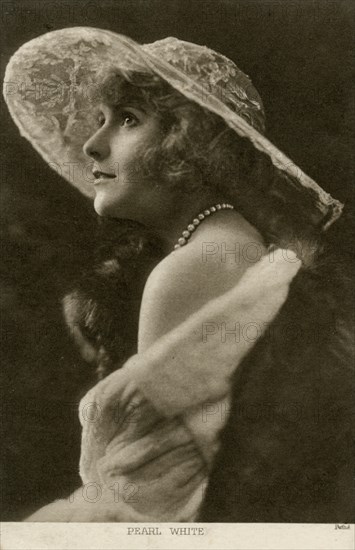 Pearl White, American actress and film star, c1910.Artist: Pathe